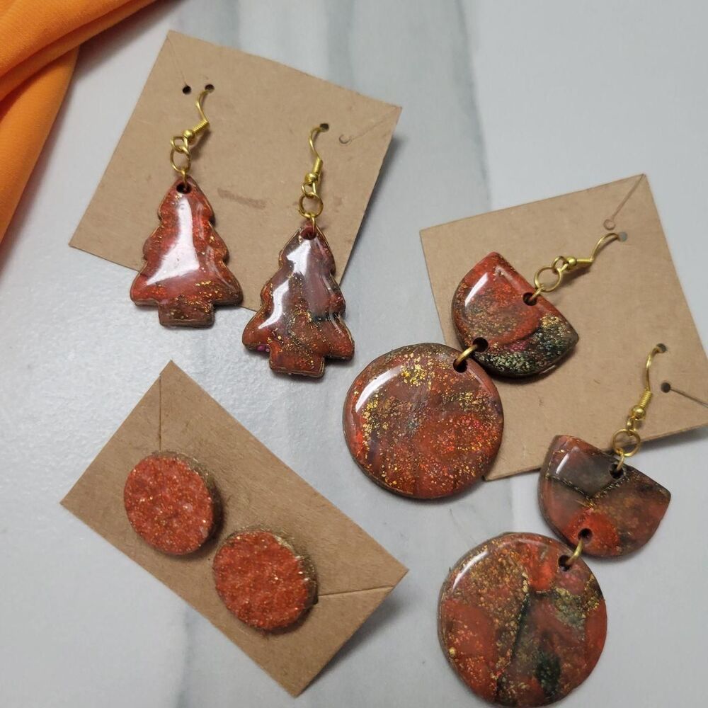 Unbranded Women's Orange and Red Jewellery